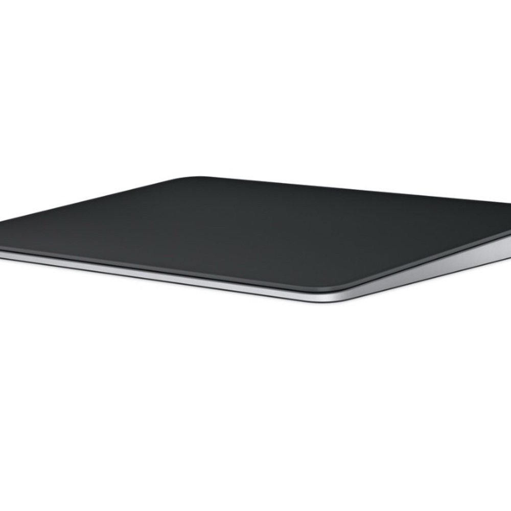 Sleek Black and Silver Trackpad